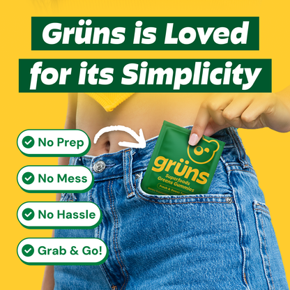 Grüns - Grüns Adult Superfood Greens Gummies, 30 Servings