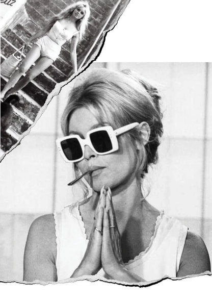 Brigitte, Black Faded Lense Sunglasses