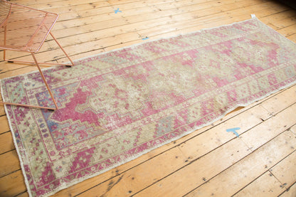3.5x9.5 Vintage Distressed Oushak Rug Runner