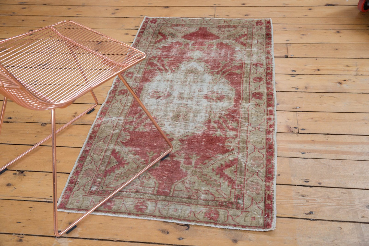 2.5x4.5 Vintage Distressed Oushak Rug
