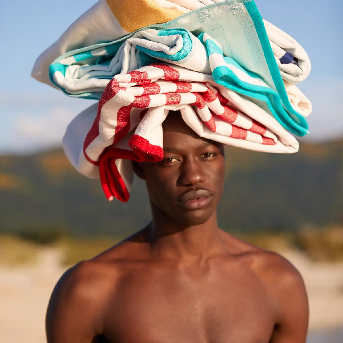 4 Connectable Beach Towels Pack - Moon Collection