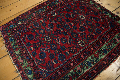 2x2.5 Antique Fine Hamadan Square Rug Mat