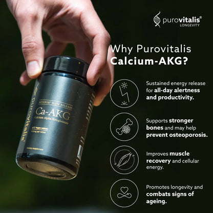 Purovitalis Calcium Akg 500mg – 60 Slow Release Tablets