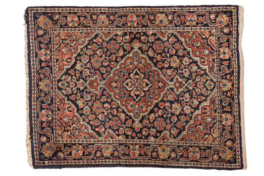2x3 Vintage Fine Sarouk Rug Mat