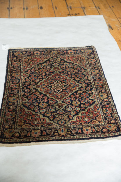 2x3 Vintage Fine Sarouk Rug Mat