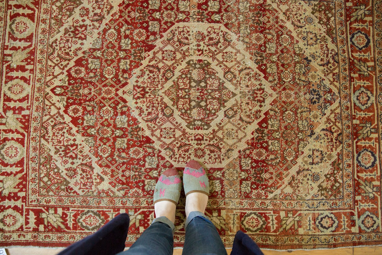 4x5.5 Vintage Tabriz Rug