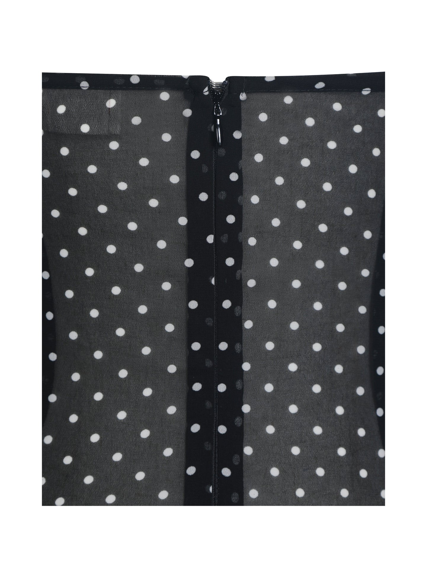 Yadira Black Base Polka Dot Chiffon Maxi Dress