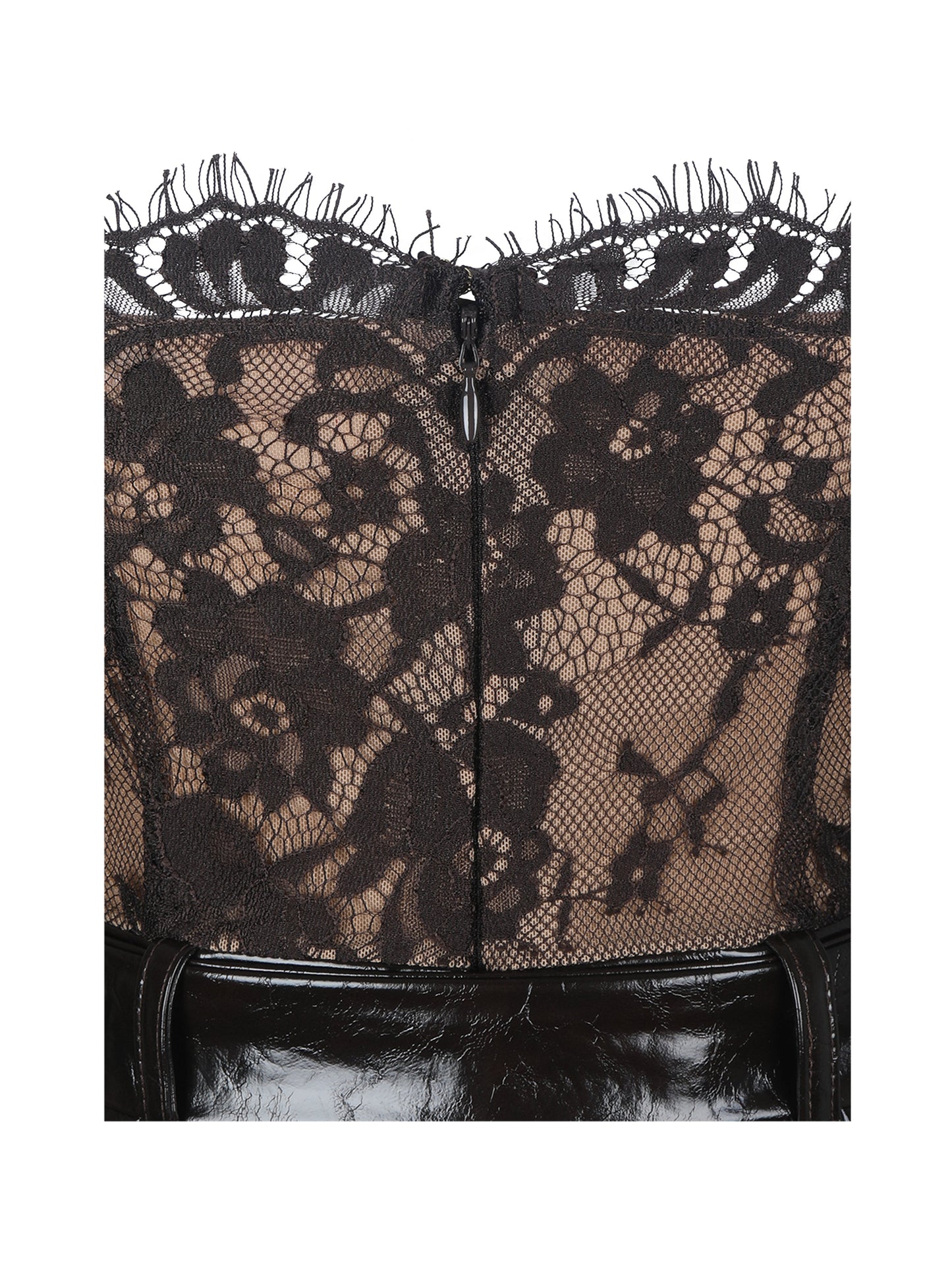 Faris Mahogany Plunging Halter Belted Mini Dress