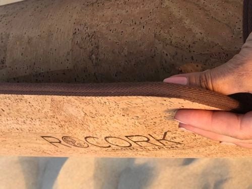 Santosha - Original Solid Cork Yoga Mat  5.0mm Earthy Natural Off-White