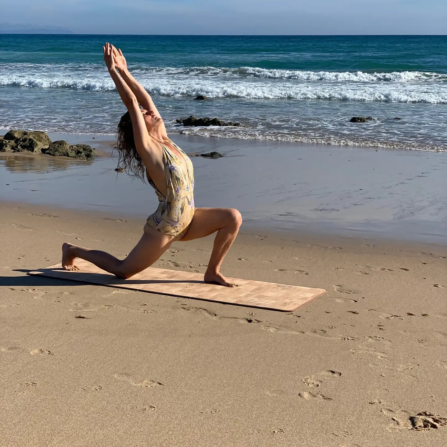 Santosha - Original Solid Cork Yoga Mat  5.0mm Brown