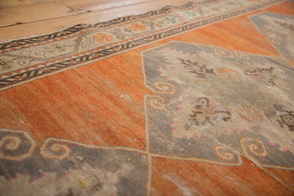 3.5x11 Vintage Distressed Oushak Rug Runner