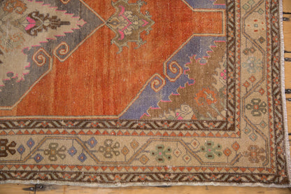 3.5x11 Vintage Distressed Oushak Rug Runner