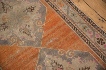 3.5x11 Vintage Distressed Oushak Rug Runner