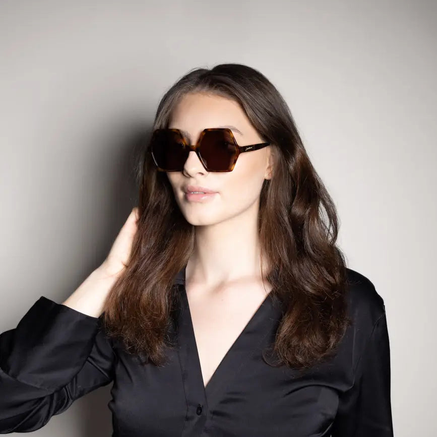 Kate, Havana Sunglasses Made in Italy