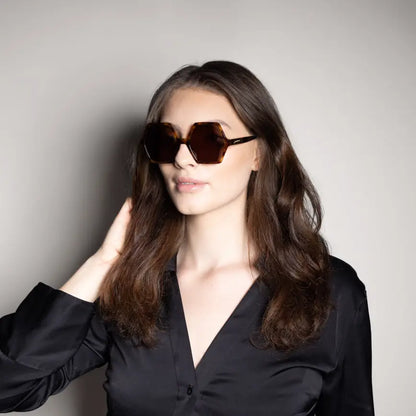 Kate, Havana Sunglasses Made in Italy