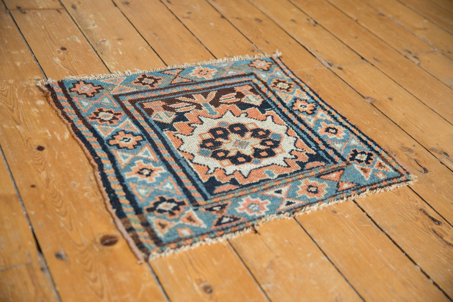 1.5x2 Antique Bagface Kurdish Square Rug Mat