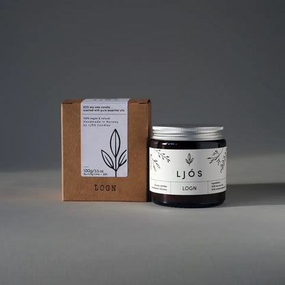 Lund Vegan Soy Wax Candle, Peppermint-Rosemary-Mandarin