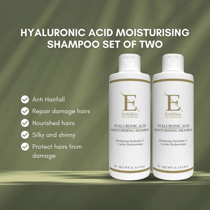2x Hyaluronic Acid Moisturising Shampoo 1L