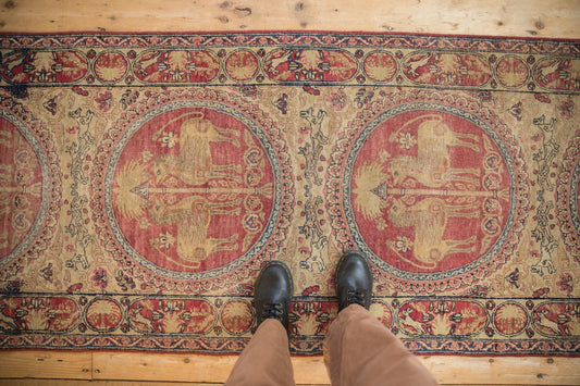 3x11.5 Antique Kerman Rug Runner