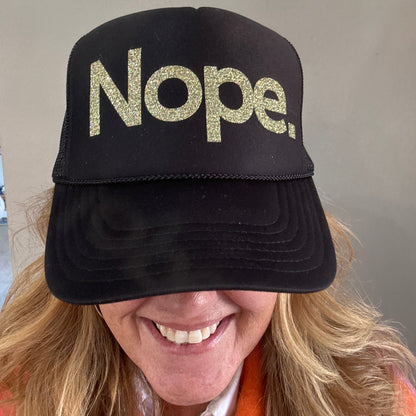 Midlifers Nope. black trucker