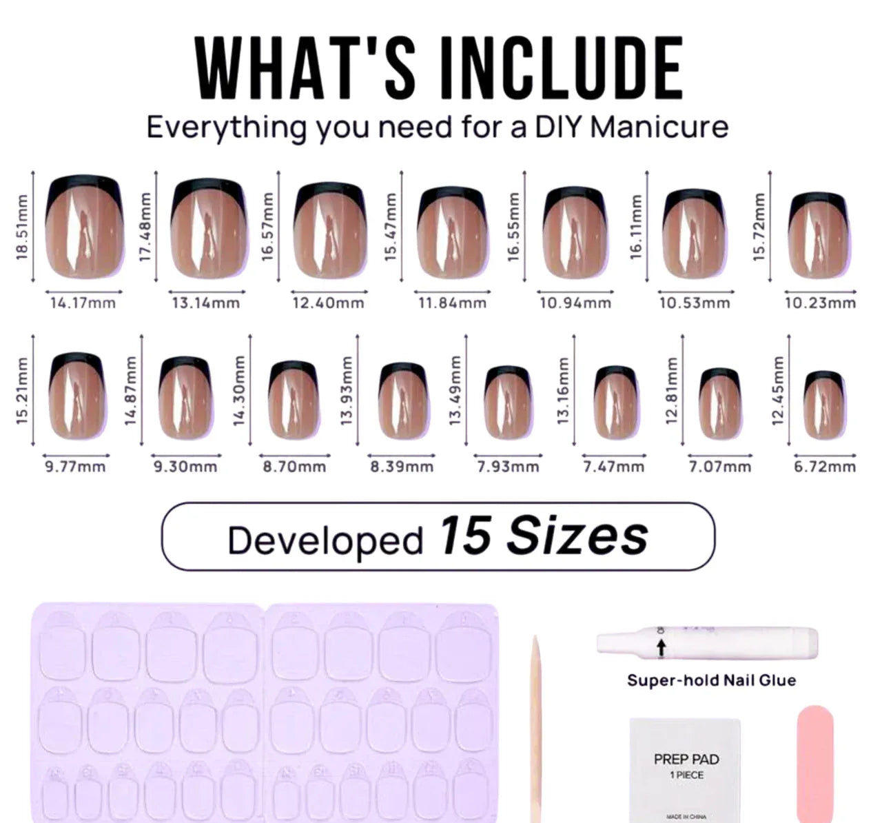 Braveheart Short Square Nails - Press On Nails