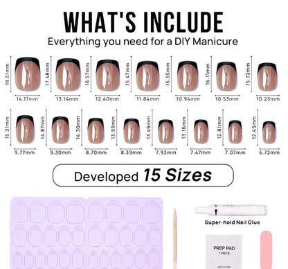 Braveheart Short Square Nails - Press On Nails