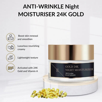 Anti-Wrinkle Night Moisturiser 24K Gold - 50ml