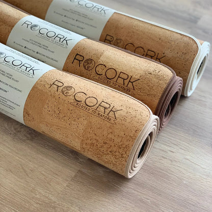 Santosha - Original Solid Cork Yoga Mat  5.0mm Brown