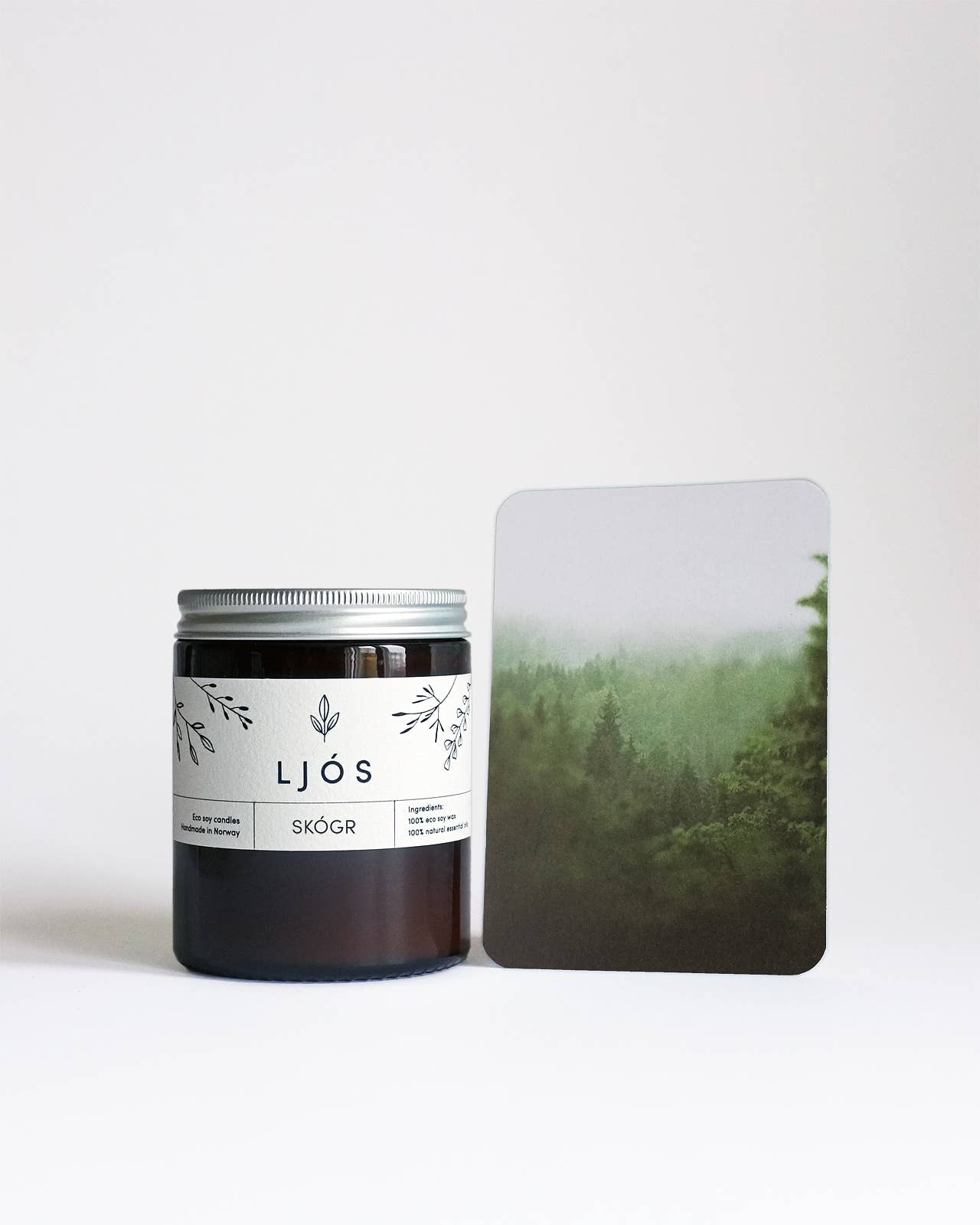 SKÓGR - Fir & Pine Soy Candle | Handmade in Norway