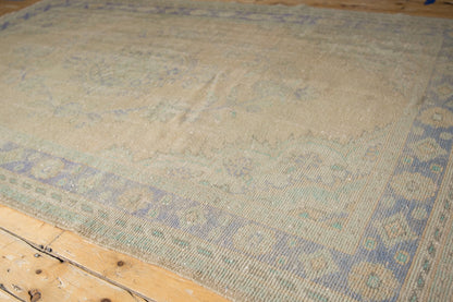 6x9.5 Vintage Distressed Oushak Carpet