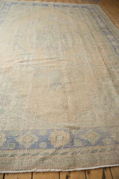 6x9.5 Vintage Distressed Oushak Carpet
