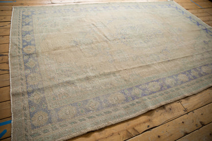 6x9.5 Vintage Distressed Oushak Carpet