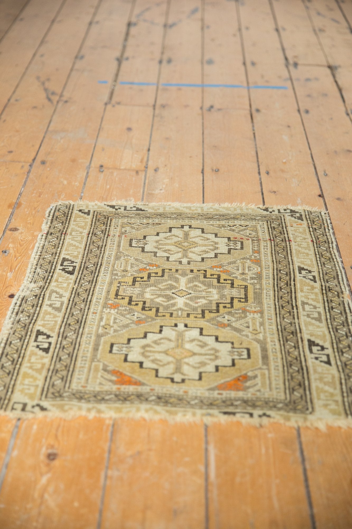 2x2.5 Antique Caucasian Square Rug Mat