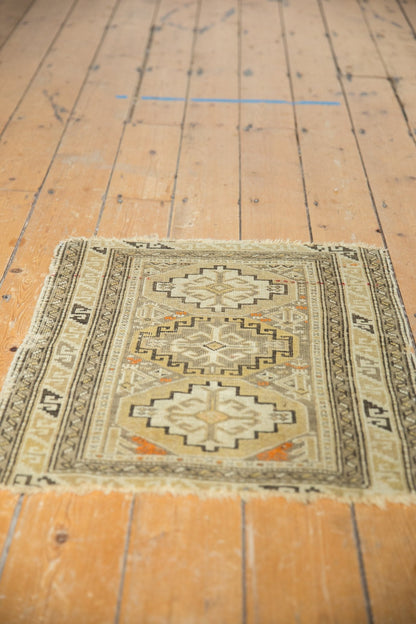 2x2.5 Antique Caucasian Square Rug Mat