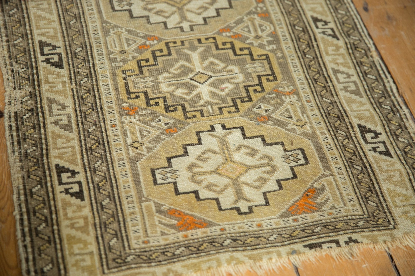 2x2.5 Antique Caucasian Square Rug Mat