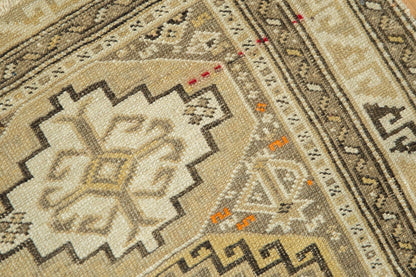 2x2.5 Antique Caucasian Square Rug Mat