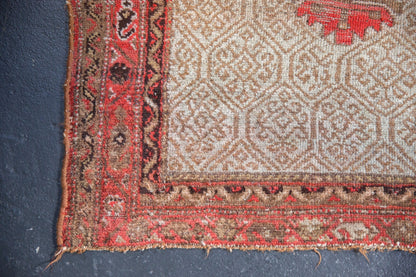 3x3.5 Antique Malayer Square Rug