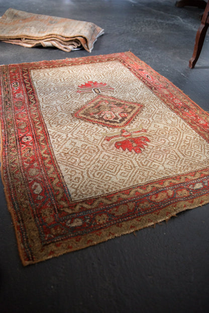 3x3.5 Antique Malayer Square Rug