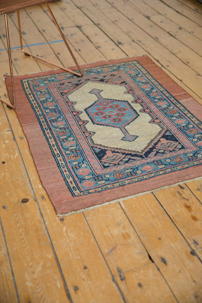 3x4 Antique Camel Hair Serab Square Rug