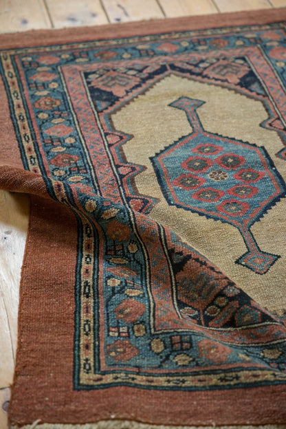 3x4 Antique Camel Hair Serab Square Rug