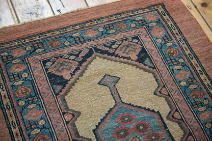 3x4 Antique Camel Hair Serab Square Rug