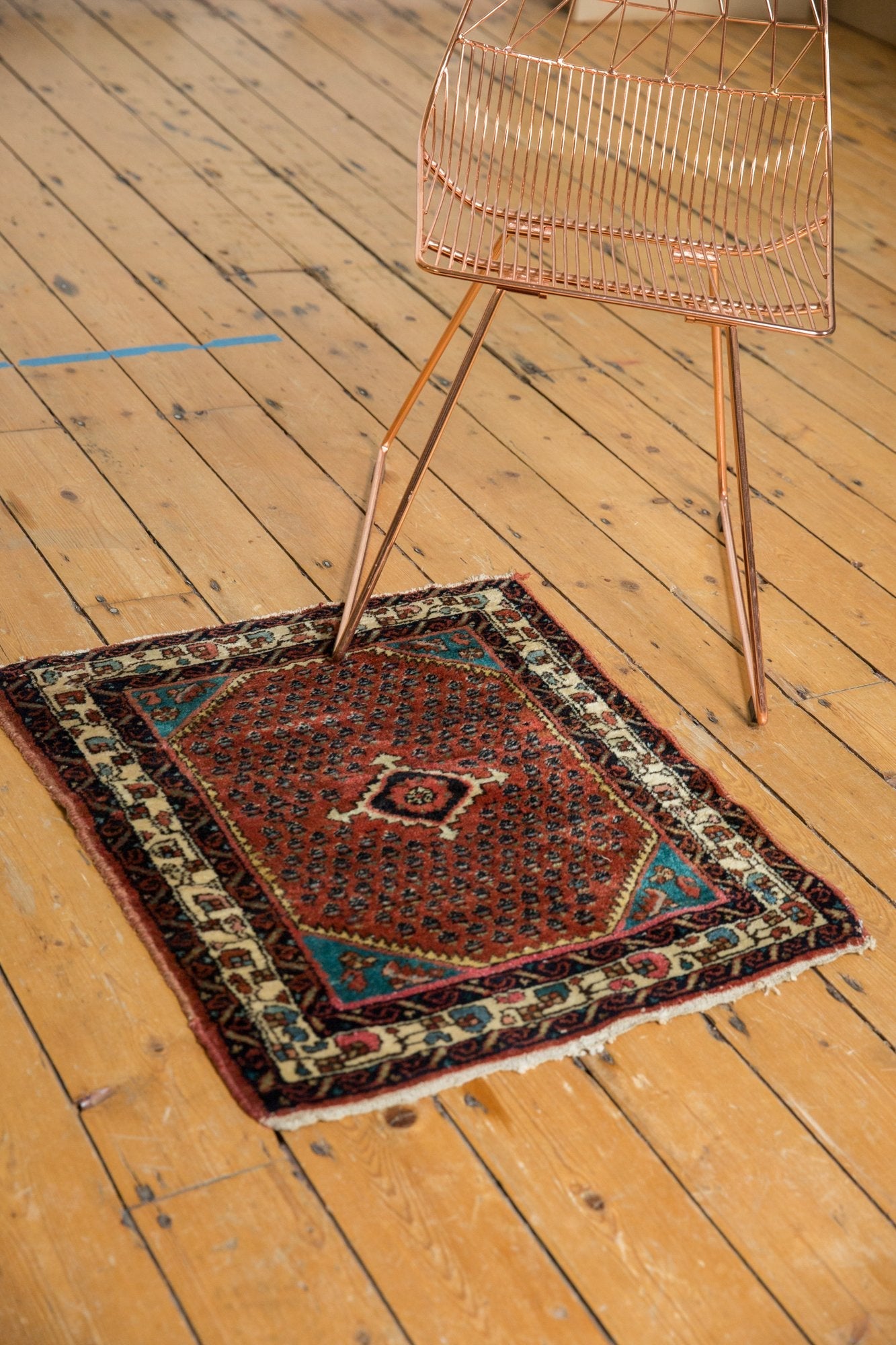 2x2.5 Vintage Engelas Square Rug Mat