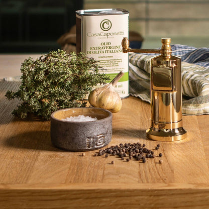 Rune-Jakobsen Design - The original 'Chefs Mate' - 5.3" brass pepper grinder