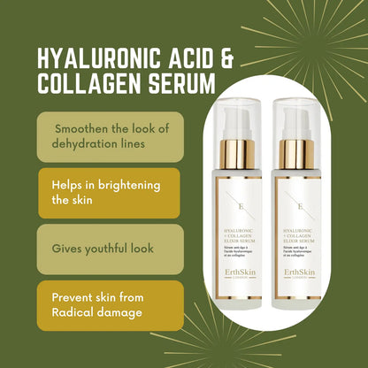2x Hyaluronic Acid & Collagen Serum - 60ml