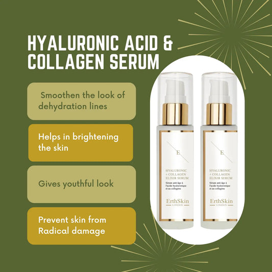 2x Hyaluronic Acid & Collagen Serum - 60ml