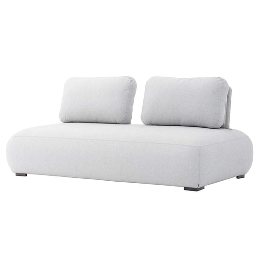 2-seters tekstilsofa med tauryggstøtte 199 x 99 x 77 cm