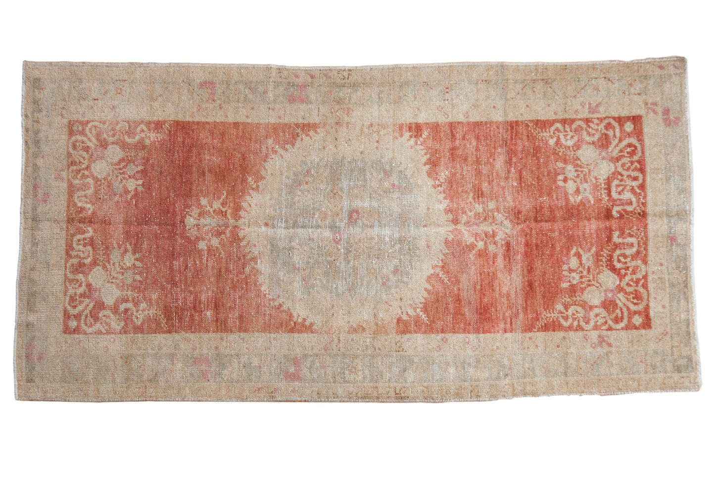 3.5x6.5 Vintage Distressed Oushak Rug