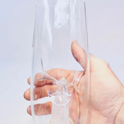 Gigi Drinking Glass with Rock Crystal