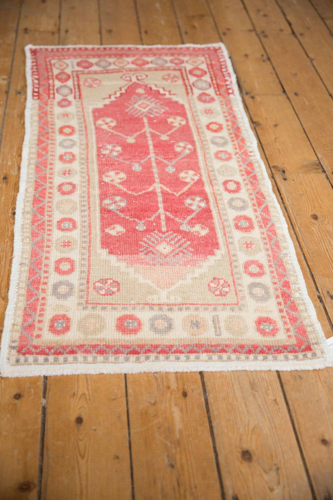 2x4.5 Vintage Distressed Oushak Rug Runner