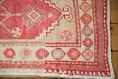 2x4.5 Vintage Distressed Oushak Rug Runner